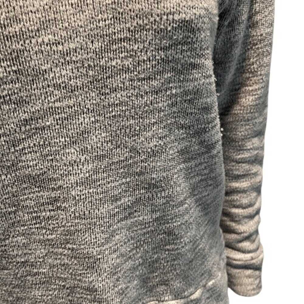 Stateside Grey Textured Supima Cotton Pullover Sweatshirt Size S - Picture 3 of 8